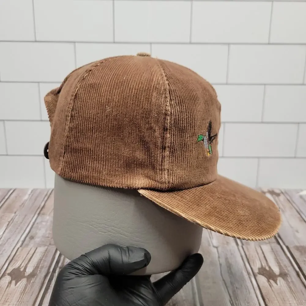 J Hats Corduroy Duck Hunting Snapback Hat Brown Jones Northwest Anglers